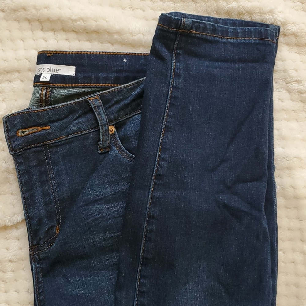 Ankle skinny jean, dark wash